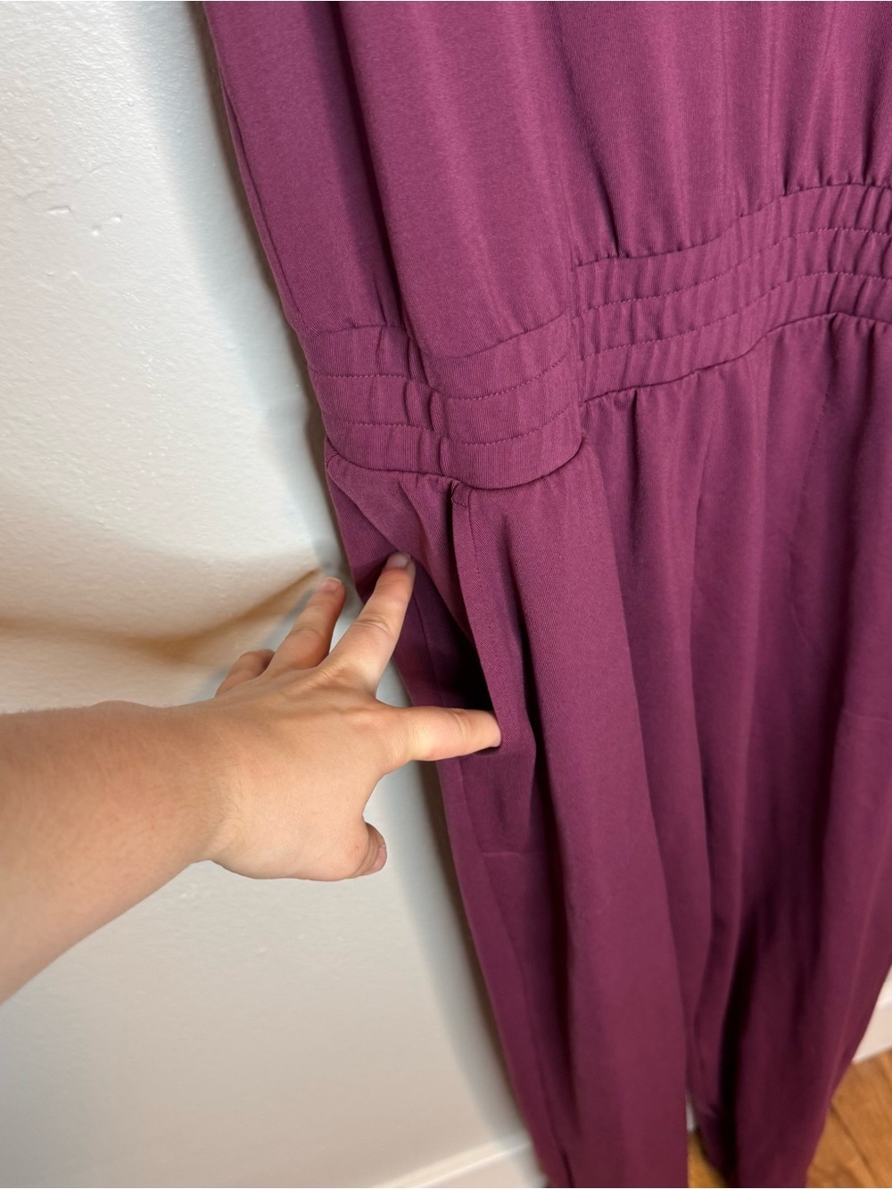 Nike Dri-FIT Training Jumpsuit Purple Magenta Sleeveless - Picture 9 of 15
